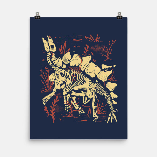 Stegosaurus Fossils-None-Matte-Poster-estudiofitas