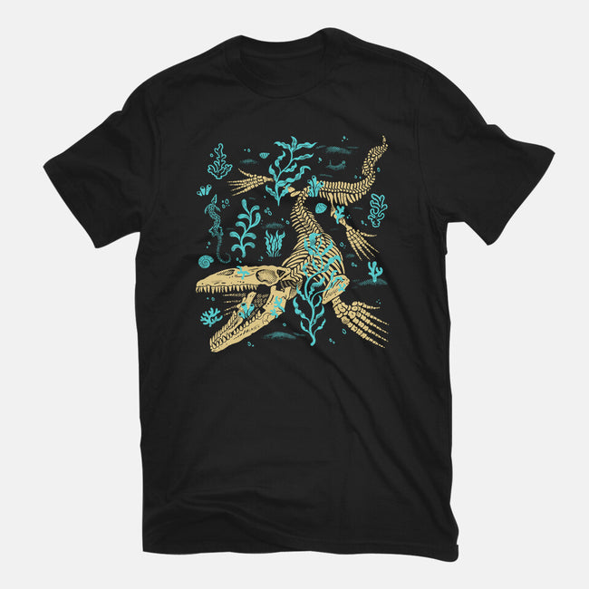 Mosasaurus Fossils-Unisex-Basic-Tee-estudiofitas