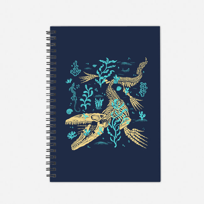 Mosasaurus Fossils-None-Dot Grid-Notebook-estudiofitas