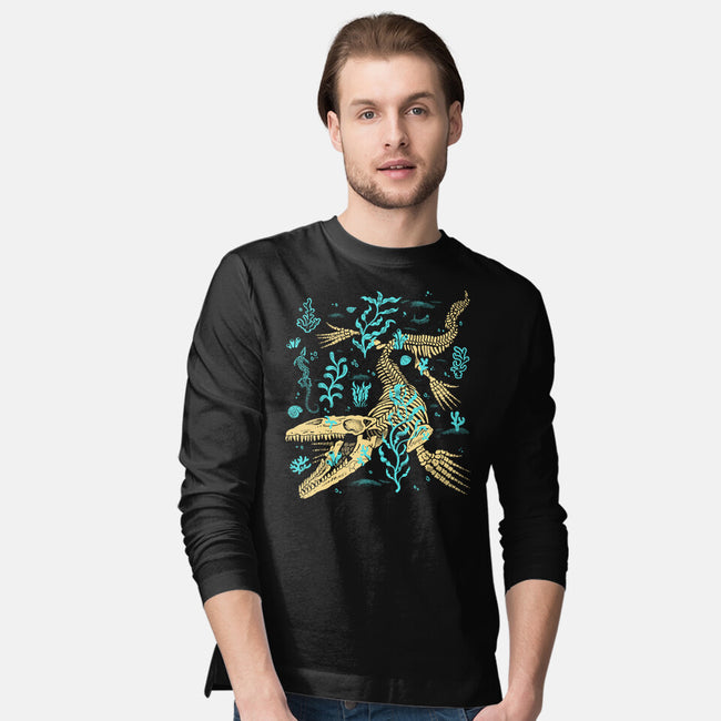 Mosasaurus Fossils-Mens-Long Sleeved-Tee-estudiofitas