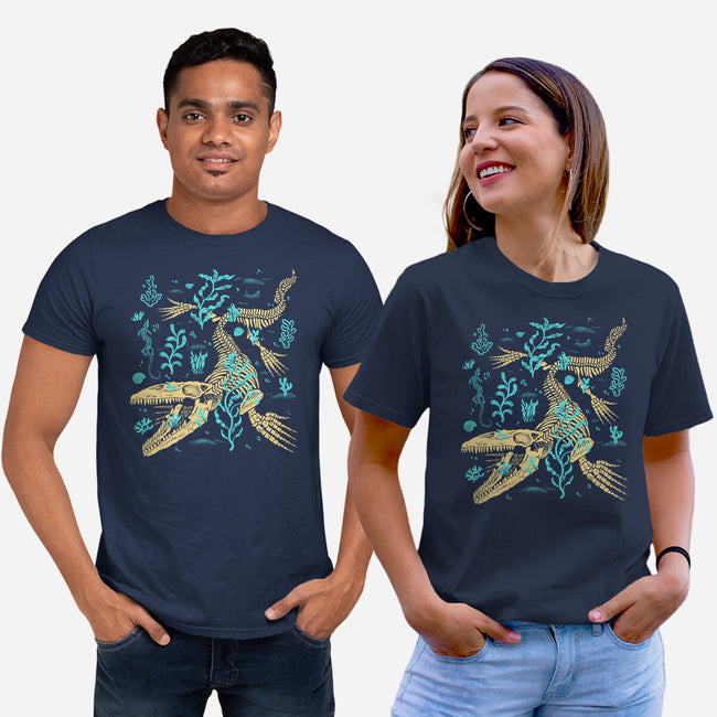 Mosasaurus Fossils-Unisex-Basic-Tee-estudiofitas