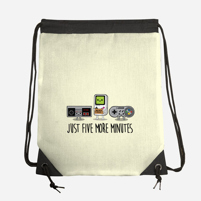 Just Five More Minutes-None-Drawstring-Bag-Melonseta