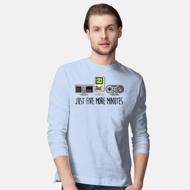 Just Five More Minutes-Mens-Long Sleeved-Tee-Melonseta