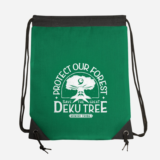 Save Our Forest-None-Drawstring-Bag-demonigote