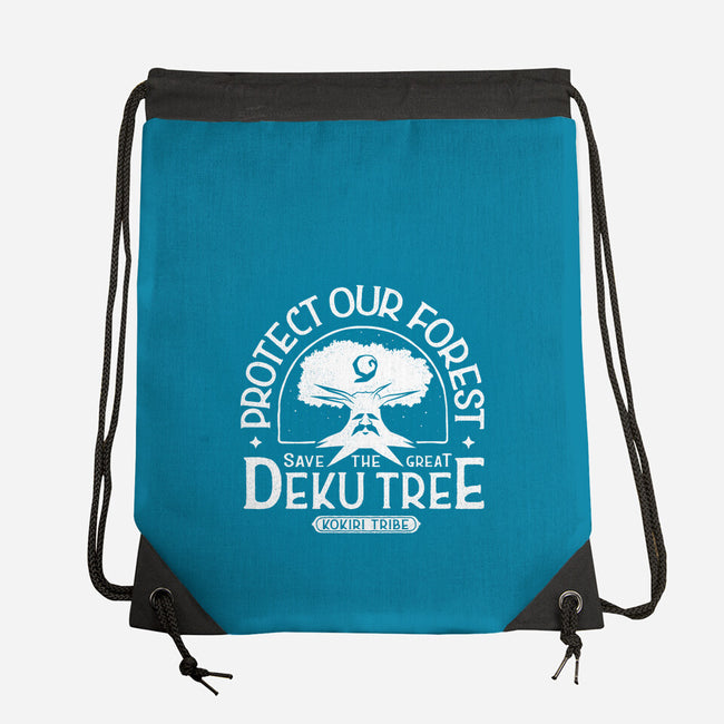 Save Our Forest-None-Drawstring-Bag-demonigote