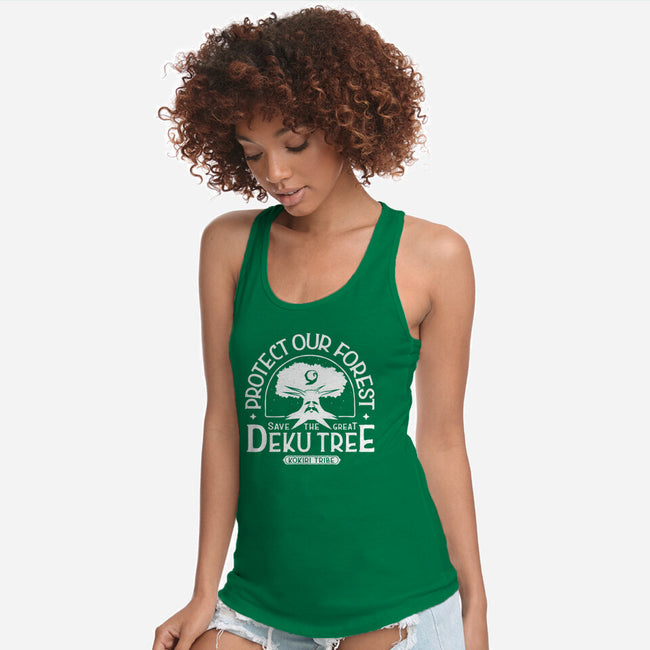 Save Our Forest-Womens-Racerback-Tank-demonigote