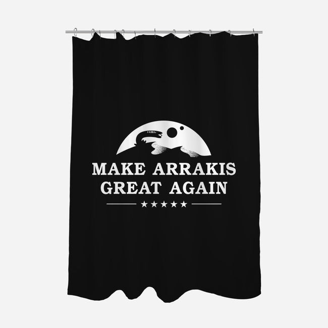 Make Arrakis-None-Polyester-Shower Curtain-demonigote