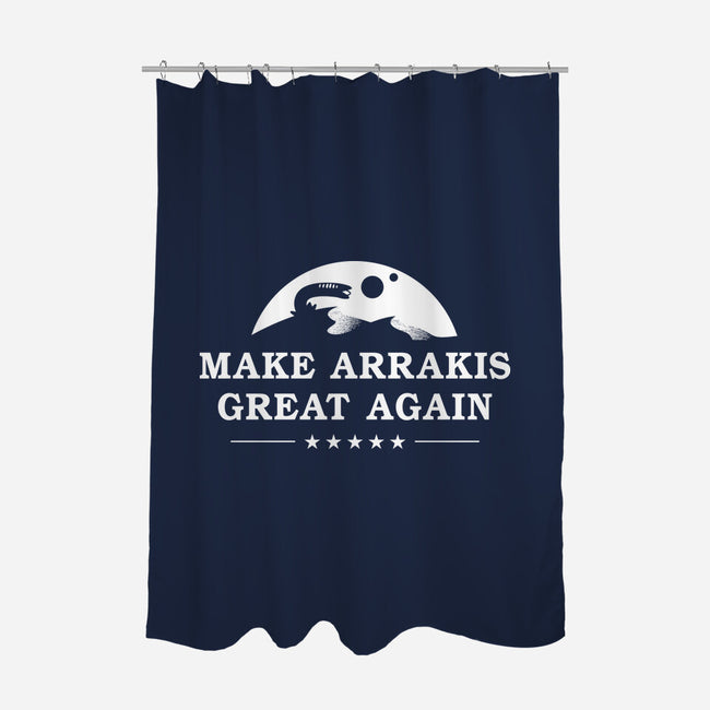 Make Arrakis-None-Polyester-Shower Curtain-demonigote