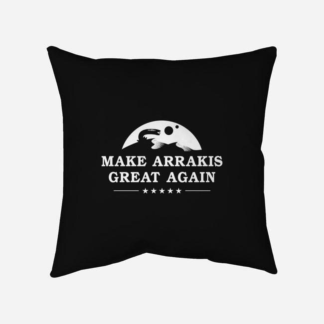 Make Arrakis-None-Non-Removable Cover w Insert-Throw Pillow-demonigote