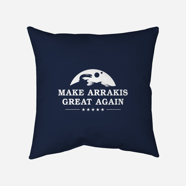 Make Arrakis-None-Non-Removable Cover w Insert-Throw Pillow-demonigote