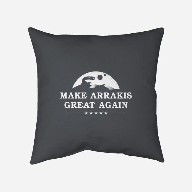 Make Arrakis-None-Removable Cover w Insert-Throw Pillow-demonigote
