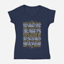 Only I Will Remain-Womens-V-Neck-Tee-demonigote