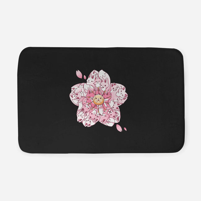 Sakura Foxes-None-Memory Foam-Bath Mat-Vallina84