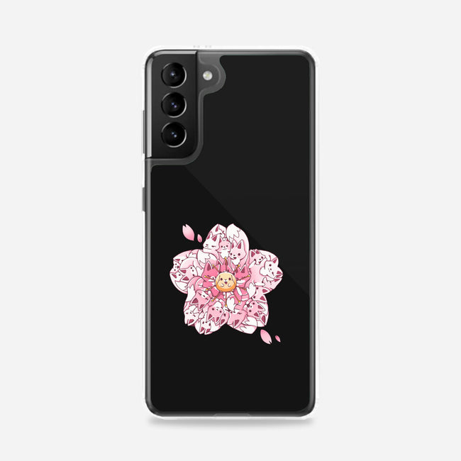 Sakura Foxes-Samsung-Snap-Phone Case-Vallina84