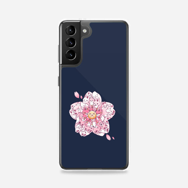 Sakura Foxes-Samsung-Snap-Phone Case-Vallina84