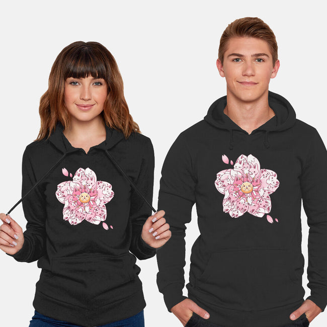 Sakura Foxes-Unisex-Pullover-Sweatshirt-Vallina84