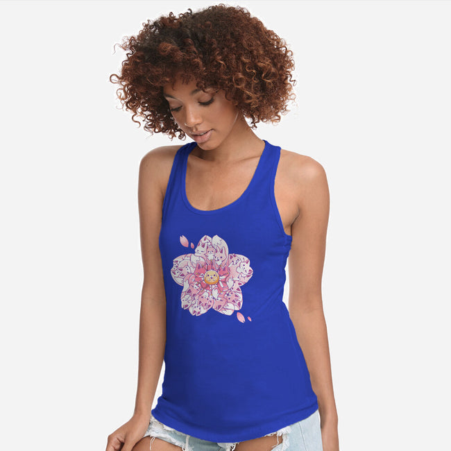 Sakura Foxes-Womens-Racerback-Tank-Vallina84