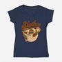 Go Sloths-Womens-V-Neck-Tee-Hafaell