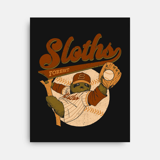 Go Sloths-None-Stretched-Canvas-Hafaell