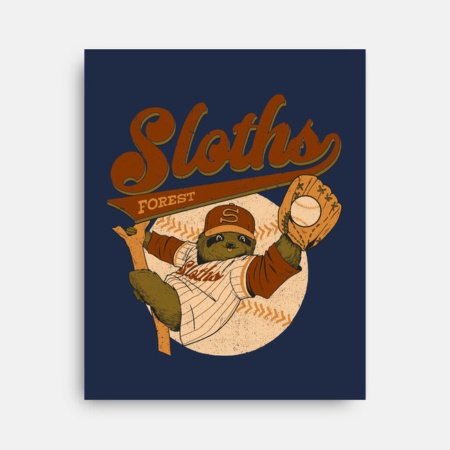 Go Sloths-None-Stretched-Canvas-Hafaell