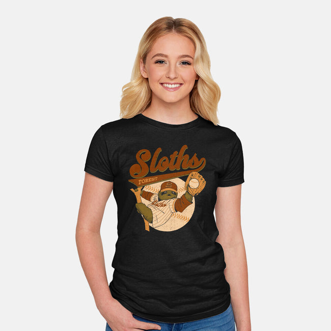 Go Sloths-Womens-Fitted-Tee-Hafaell