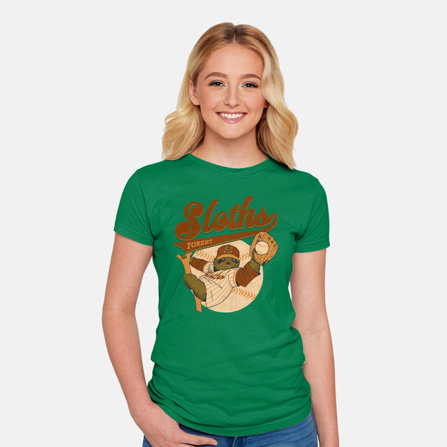 Go Sloths-Womens-Fitted-Tee-Hafaell