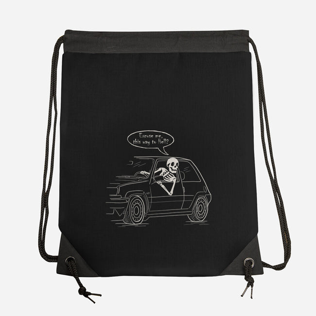 The Way To Hell-None-Drawstring-Bag-NMdesign