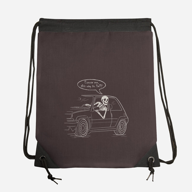 The Way To Hell-None-Drawstring-Bag-NMdesign