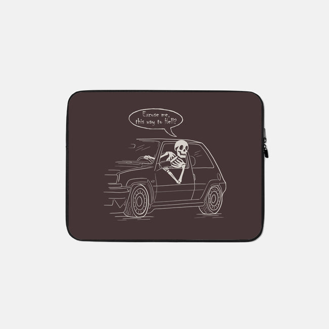 The Way To Hell-None-Zippered-Laptop Sleeve-NMdesign