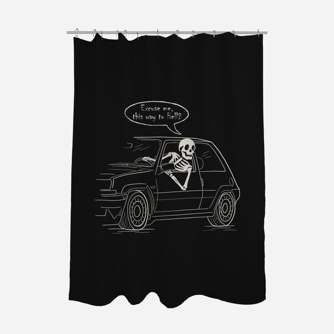 The Way To Hell-None-Polyester-Shower Curtain-NMdesign