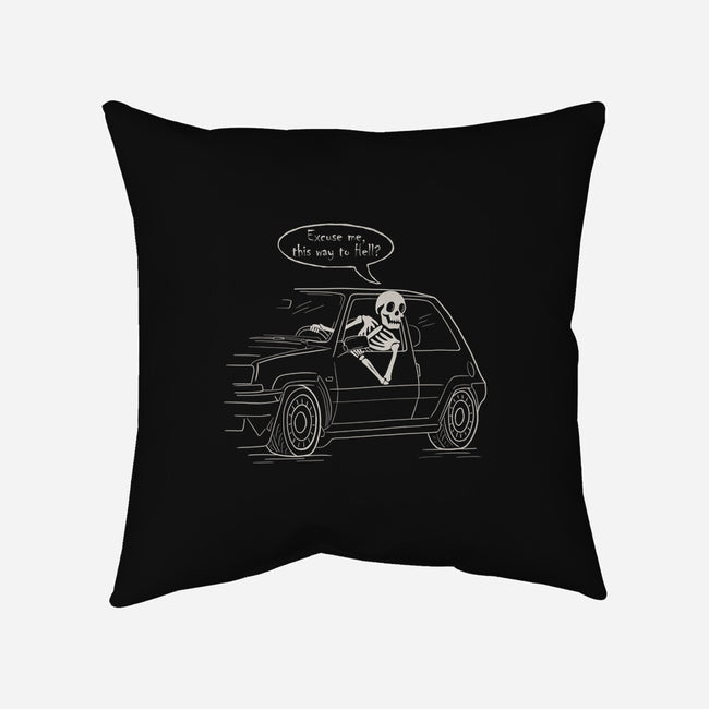 The Way To Hell-None-Removable Cover w Insert-Throw Pillow-NMdesign