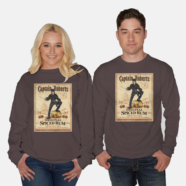 Captain Roberts Spiced Rum-Unisex-Crew Neck-Sweatshirt-NMdesign