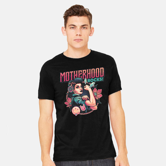 Motherhood Rocks-Mens-Heavyweight-Tee-momma_gorilla