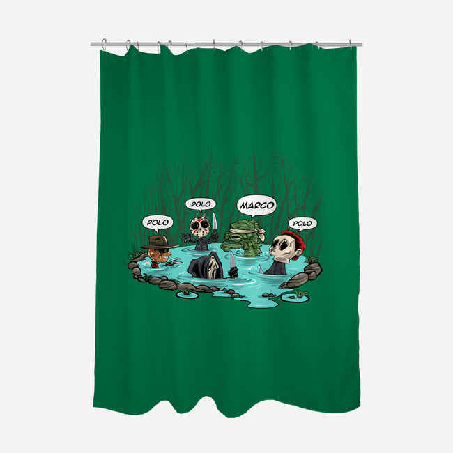 Slasher Lagoon-None-Polyester-Shower Curtain-zascanauta