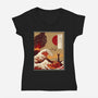 Here At The End Of All Things-Womens-V-Neck-Tee-daobiwan