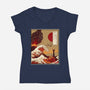 Here At The End Of All Things-Womens-V-Neck-Tee-daobiwan