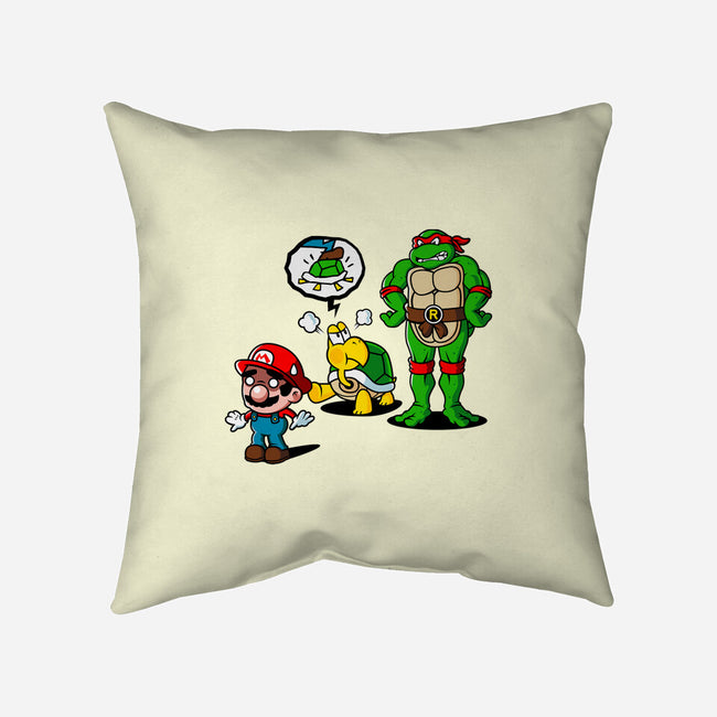 Big Turtle Bro-None-Removable Cover-Throw Pillow-demonigote