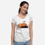 Ramen Time-Womens-V-Neck-Tee-sebasebi