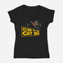 Come To The Cat Side-Womens-V-Neck-Tee-erion_designs