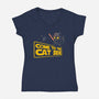 Come To The Cat Side-Womens-V-Neck-Tee-erion_designs