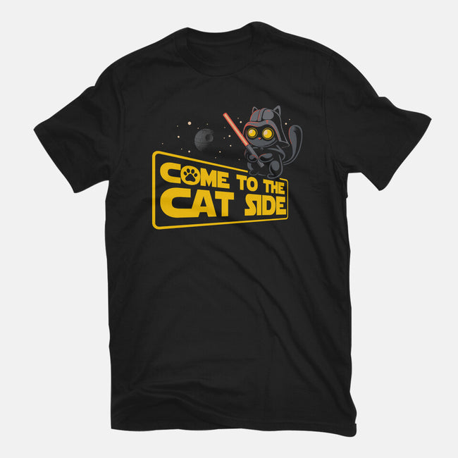 Come To The Cat Side-Womens-Fitted-Tee-erion_designs