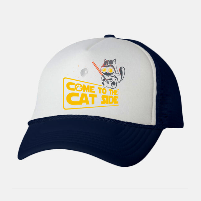 Come To The Cat Side-Unisex-Trucker-Hat-erion_designs