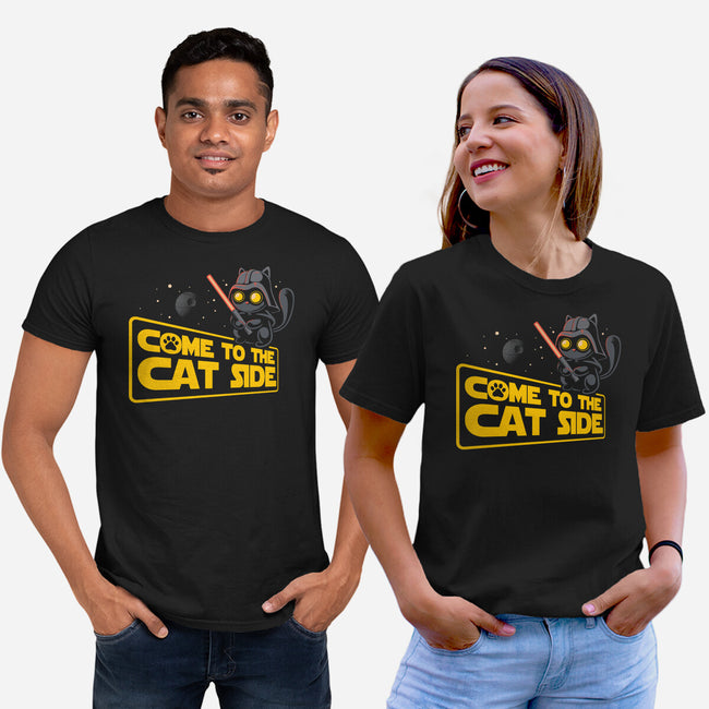 Come To The Cat Side-Unisex-Basic-Tee-erion_designs