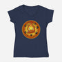 Dance Of Fire-Womens-V-Neck-Tee-nickzzarto