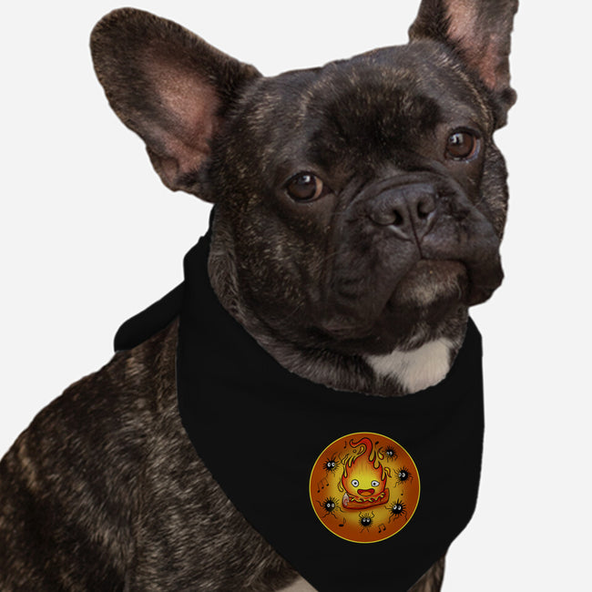 Dance Of Fire-Dog-Bandana-Pet Collar-nickzzarto