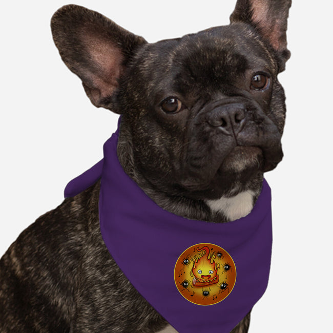 Dance Of Fire-Dog-Bandana-Pet Collar-nickzzarto