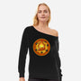 Dance Of Fire-Womens-Off Shoulder-Sweatshirt-nickzzarto