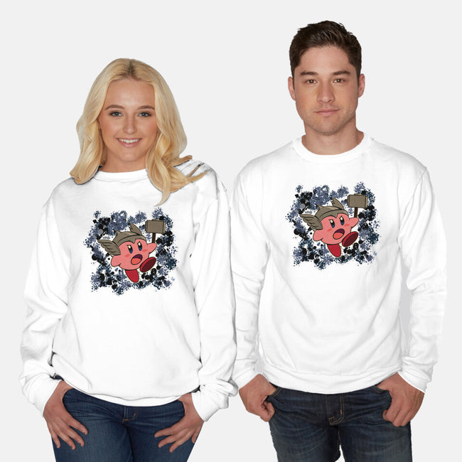 Kirby Krackle-Unisex-Crew Neck-Sweatshirt-ligerlillie