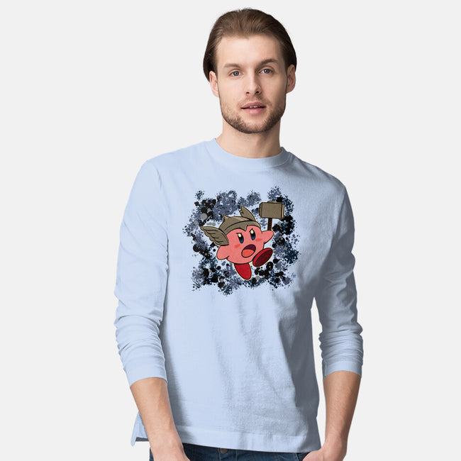 Kirby Krackle-Mens-Long Sleeved-Tee-ligerlillie