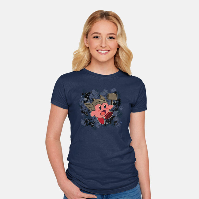 Kirby Krackle-Womens-Fitted-Tee-ligerlillie